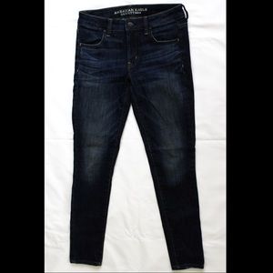 Dark wash american eagle jeggings